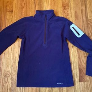 Purple Eddie Bauer Half Zip fleece, Medium, Women’s